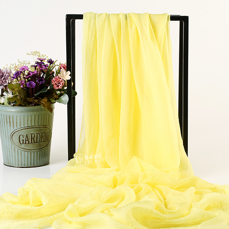 Ljetni šal od šifona od umjetnoga svile, warp-knit tkanina, zaštita od sunca i prašine