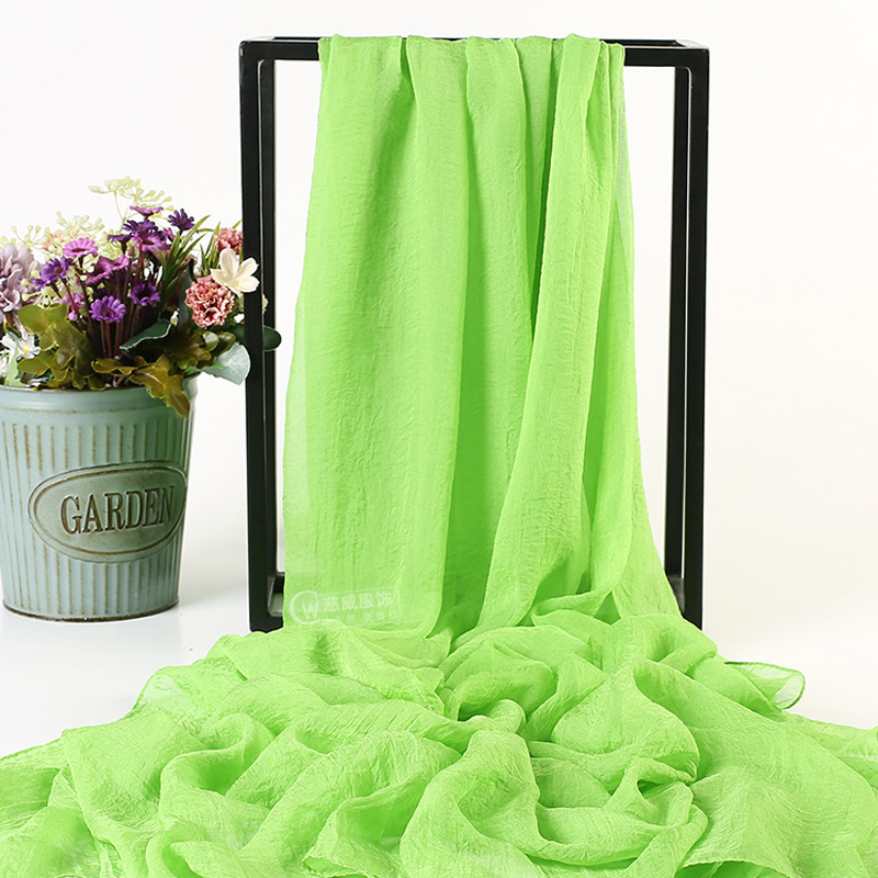 Ljetni šal od šifona od umjetnoga svile, warp-knit tkanina, zaštita od sunca i prašine