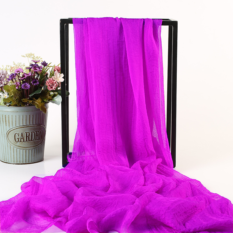 Ljetni šal od šifona od umjetnoga svile, warp-knit tkanina, zaštita od sunca i prašine