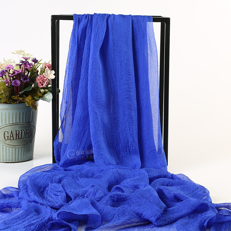 Ljetni šal od šifona od umjetnoga svile, warp-knit tkanina, zaštita od sunca i prašine