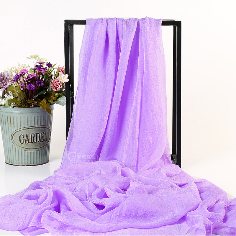 Ljetni šal od šifona od umjetnoga svile, warp-knit tkanina, zaštita od sunca i prašine