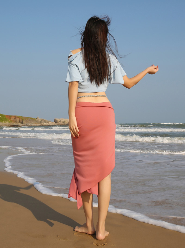 Set costum Belly Dance — stil oriental, model uni, țesătură rib, poliester (Brand BELLYQUEEN/Dancer; pentru femei adulte; pentru Belly Dance)