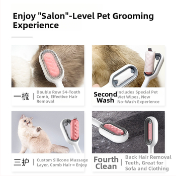 Štetka na odstraňovanie srsti pre domáce zvieratá – ABS materiál, licencovateľná súkromná značka, balenie 45, Značka: Pet has gravity