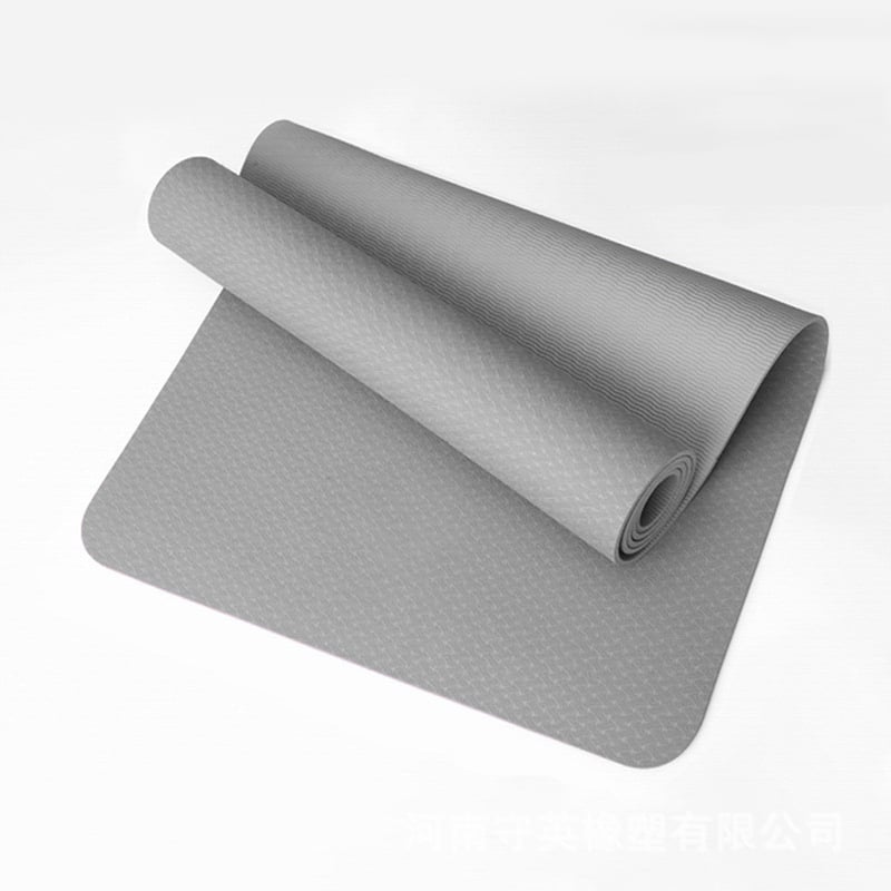 Covoraș de yoga TPE, antiaderent, îngroșat, personalizabil, 800 g, 4–10 mm, pentru yoga, fitness și dans, ghid de asane