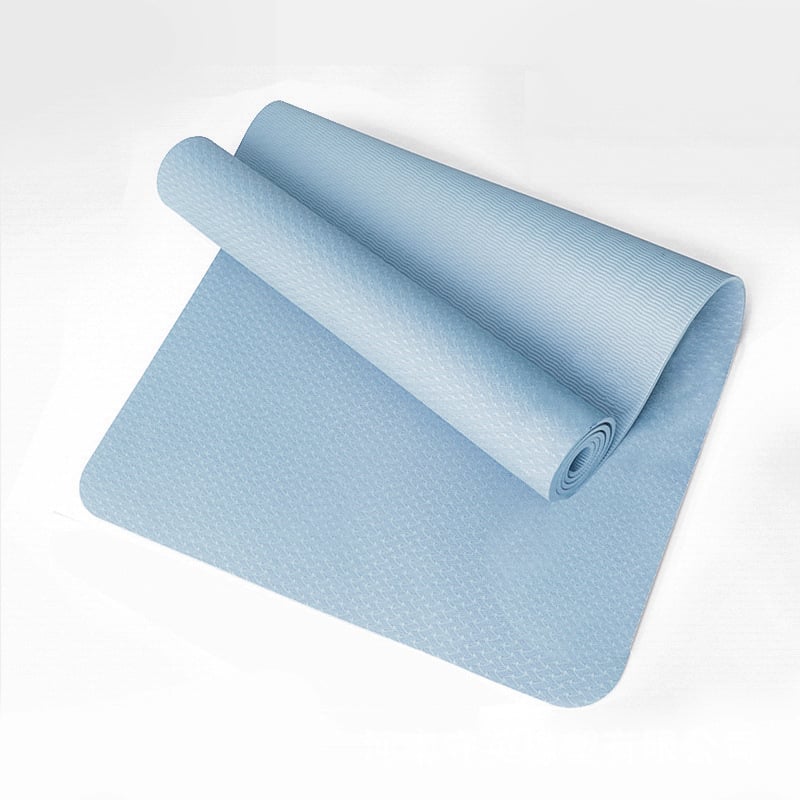 Covoraș de yoga TPE, antiaderent, îngroșat, personalizabil, 800 g, 4–10 mm, pentru yoga, fitness și dans, ghid de asane