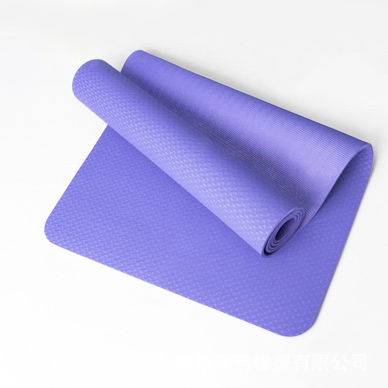 Covoraș de yoga TPE, antiaderent, îngroșat, personalizabil, 800 g, 4–10 mm, pentru yoga, fitness și dans, ghid de asane