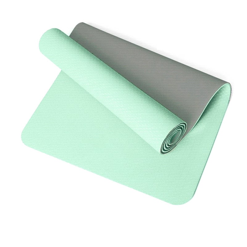 Covoraș de yoga TPE, antiaderent, îngroșat, personalizabil, 800 g, 4–10 mm, pentru yoga, fitness și dans, ghid de asane