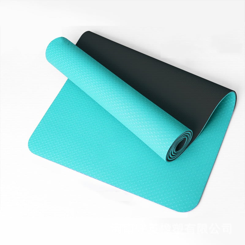 Covoraș de yoga TPE, antiaderent, îngroșat, personalizabil, 800 g, 4–10 mm, pentru yoga, fitness și dans, ghid de asane