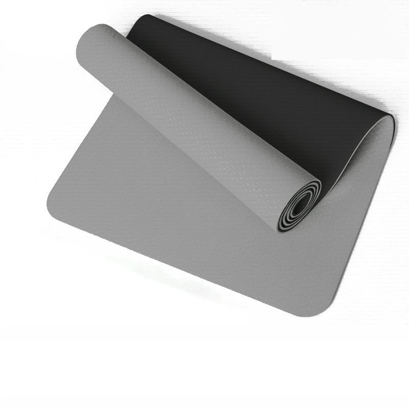 Covoraș de yoga TPE, antiaderent, îngroșat, personalizabil, 800 g, 4–10 mm, pentru yoga, fitness și dans, ghid de asane