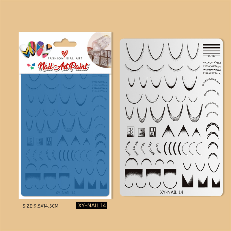 Πλακέτα εκτύπωσης νυχιών από ανοξείδωτο χάλυβα με σχέδιο δαντέλας, πεταλούδας και λουλουδιών σε φιδίνο μοτίβο; ανοξείδωτος χάλυβας; 50 g; διάρκεια ζωής 3 χρόνια