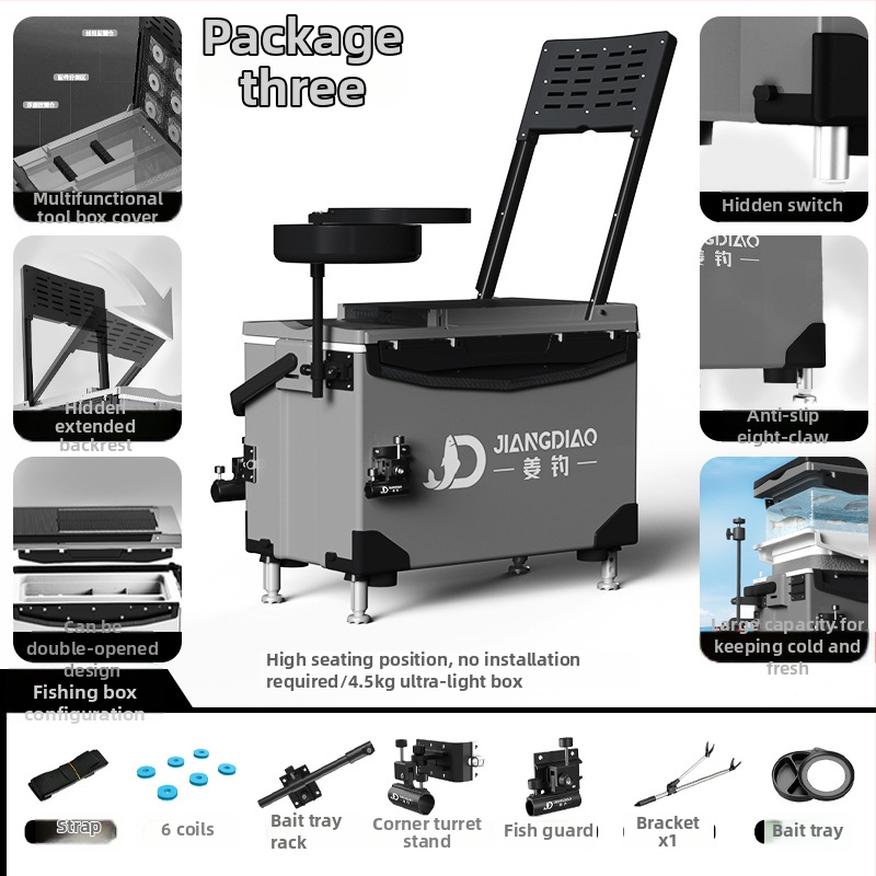 Rybárska krabička Ginger Fishing - PP materiál, kapacita 25-32