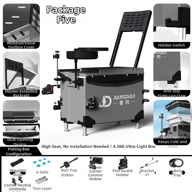 Rybárska krabička Ginger Fishing - PP materiál, kapacita 25-32