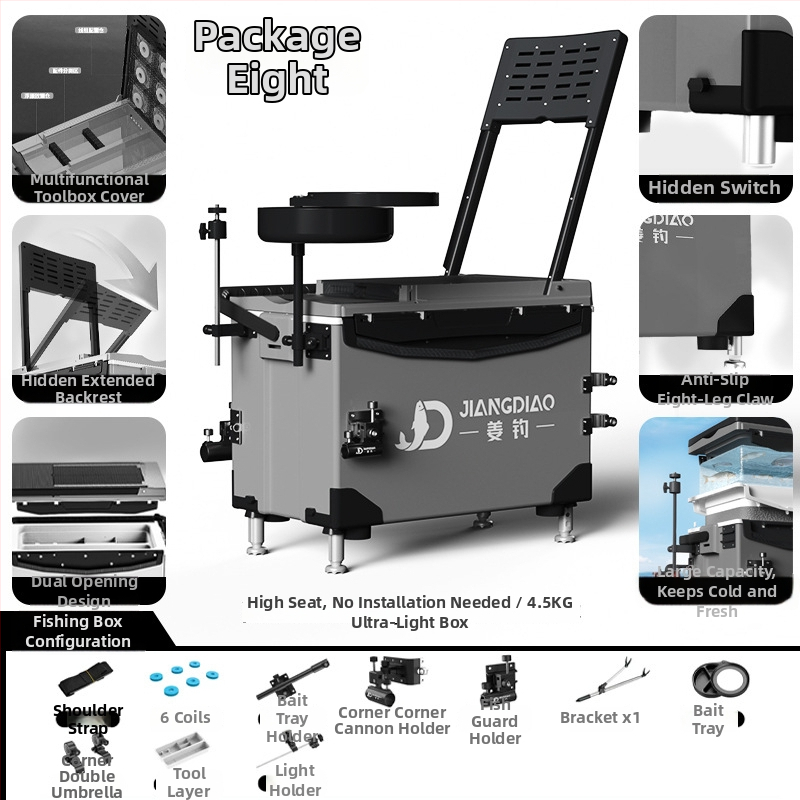 Rybárska krabička Ginger Fishing - PP materiál, kapacita 25-32