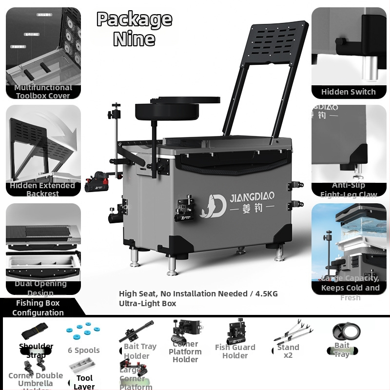 Rybárska krabička Ginger Fishing - PP materiál, kapacita 25-32