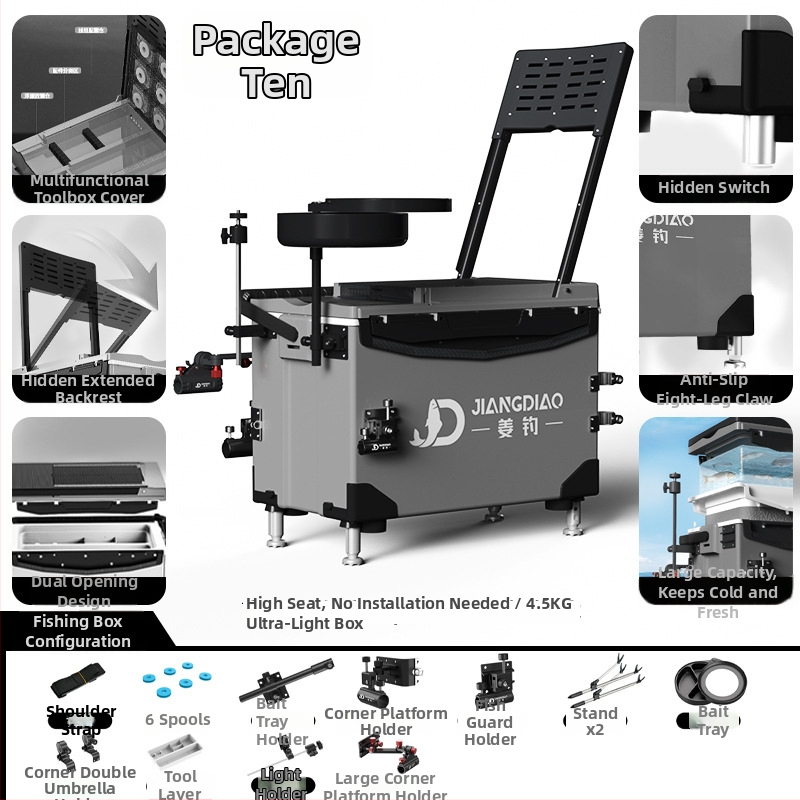 Rybárska krabička Ginger Fishing - PP materiál, kapacita 25-32