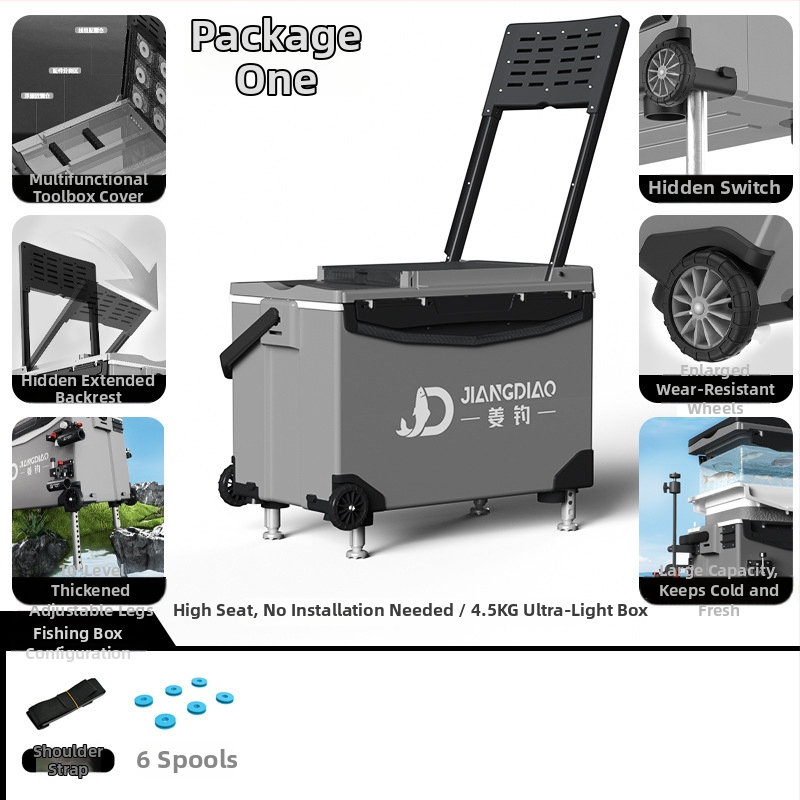 Rybárska krabička Ginger Fishing - PP materiál, kapacita 25-32