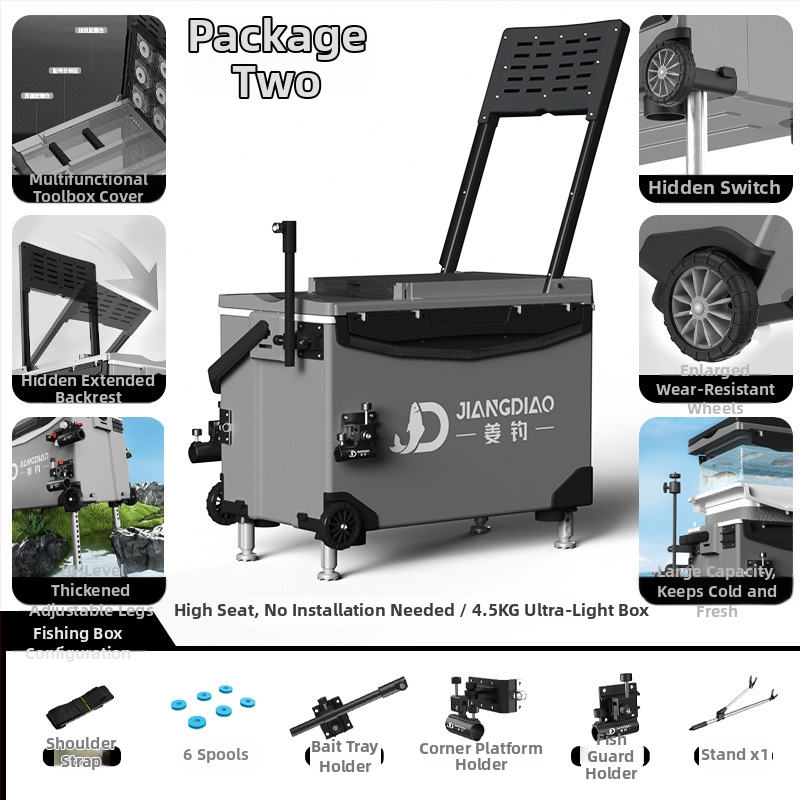 Rybárska krabička Ginger Fishing - PP materiál, kapacita 25-32