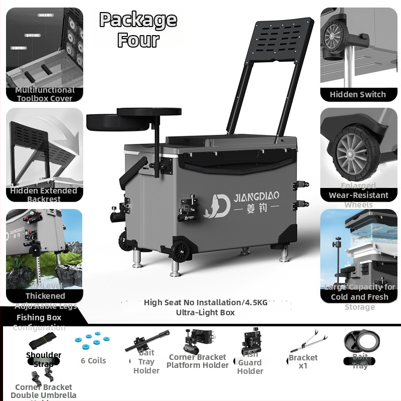 Rybárska krabička Ginger Fishing - PP materiál, kapacita 25-32