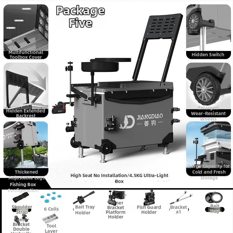 Rybárska krabička Ginger Fishing - PP materiál, kapacita 25-32