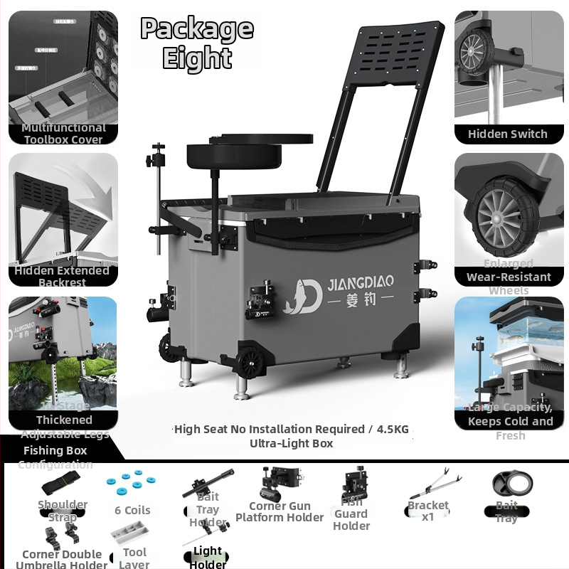 Rybárska krabička Ginger Fishing - PP materiál, kapacita 25-32