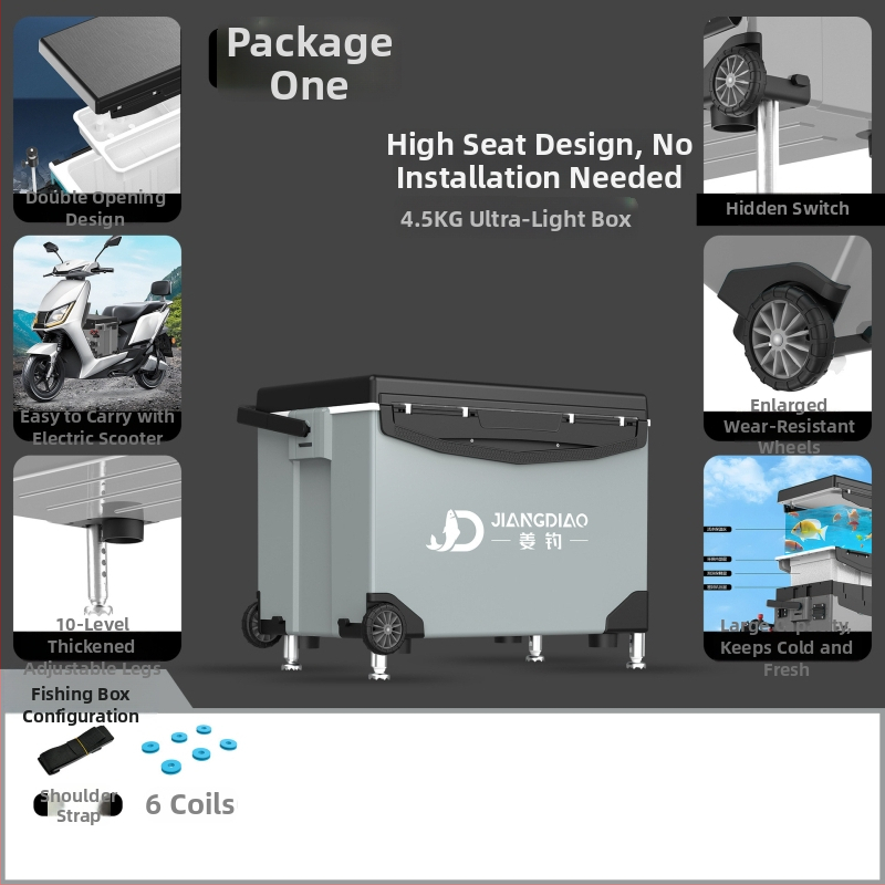 Rybárska krabička Ginger Fishing - PP materiál, kapacita 25-32