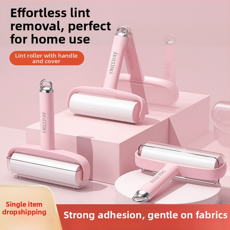 Vymeniteľný lint roller s trhacím rolom na odstraňovanie mačacích chlpov, čistenie odevov a chlpov — Materiál: plast, Značka Yi wei, Štýl: Moderná jednoduchosť