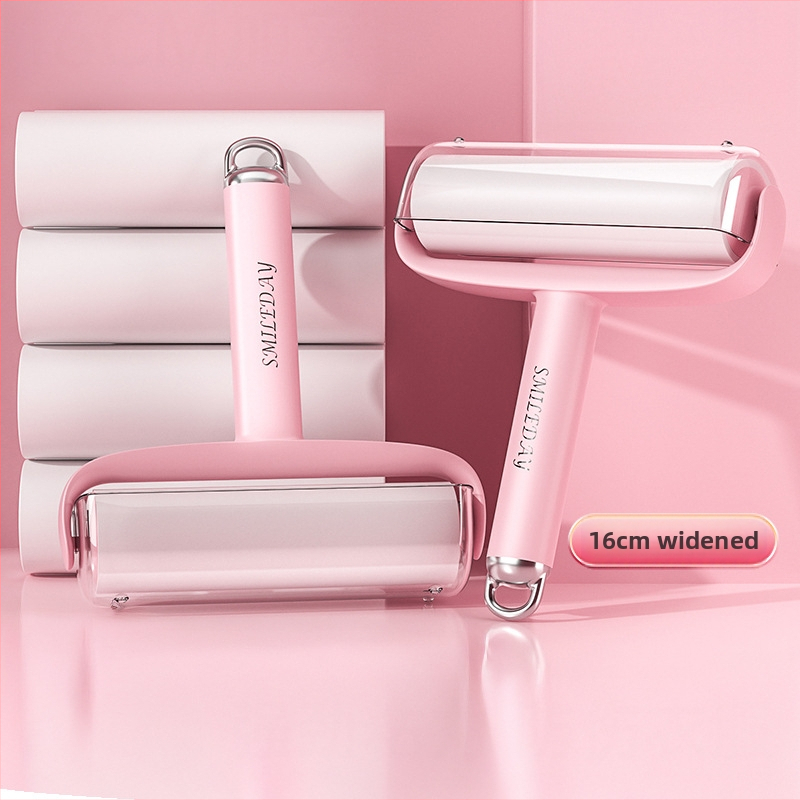 Vymeniteľný lint roller s trhacím rolom na odstraňovanie mačacích chlpov, čistenie odevov a chlpov — Materiál: plast, Značka Yi wei, Štýl: Moderná jednoduchosť