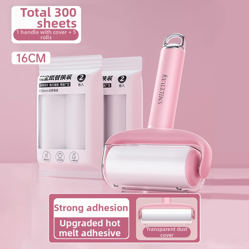 Vymeniteľný lint roller s trhacím rolom na odstraňovanie mačacích chlpov, čistenie odevov a chlpov — Materiál: plast, Značka Yi wei, Štýl: Moderná jednoduchosť