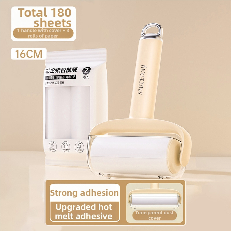 Vymeniteľný lint roller s trhacím rolom na odstraňovanie mačacích chlpov, čistenie odevov a chlpov — Materiál: plast, Značka Yi wei, Štýl: Moderná jednoduchosť