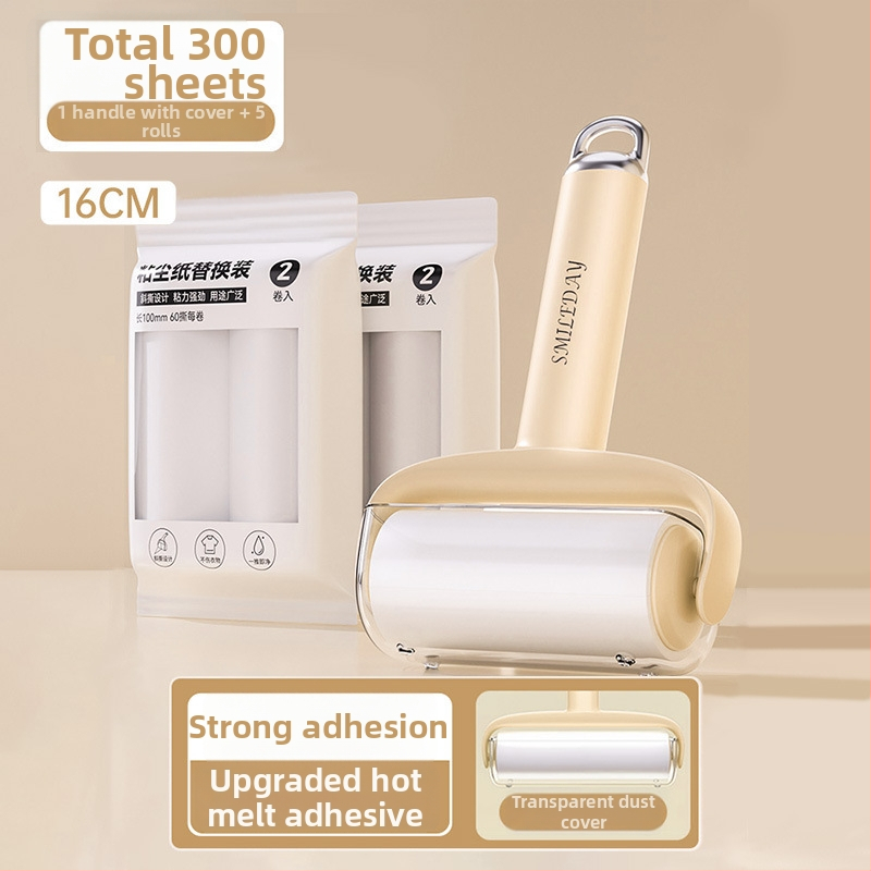 Vymeniteľný lint roller s trhacím rolom na odstraňovanie mačacích chlpov, čistenie odevov a chlpov — Materiál: plast, Značka Yi wei, Štýl: Moderná jednoduchosť