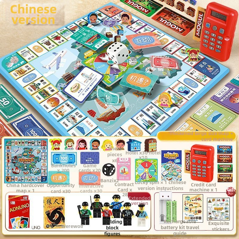 Obiteljska interaktivna društvena igra s kartama, tema putovanja po Kini, zagonetke i interakcija, za uzrast 14+.