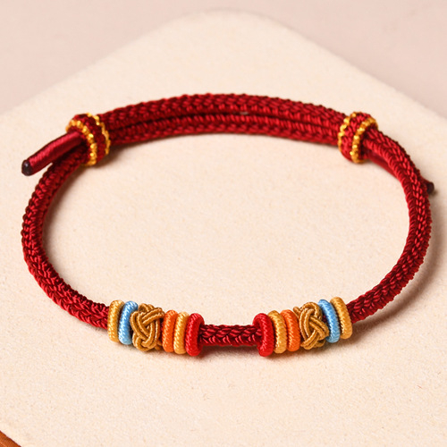 Brățară unisex din șnur țesut manual, design minimalist, vară 2024