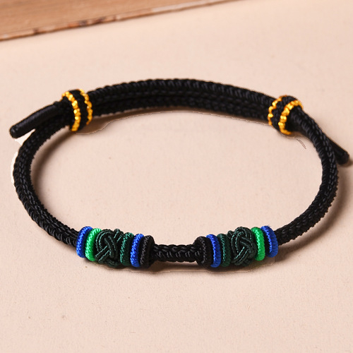 Brățară unisex din șnur țesut manual, design minimalist, vară 2024