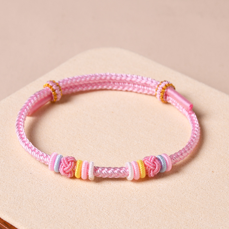 Brățară unisex din șnur țesut manual, design minimalist, vară 2024