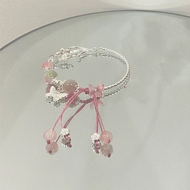 Brățară geometrică unisex, handmade, materiale mixte, stil nou chinezesc-retro