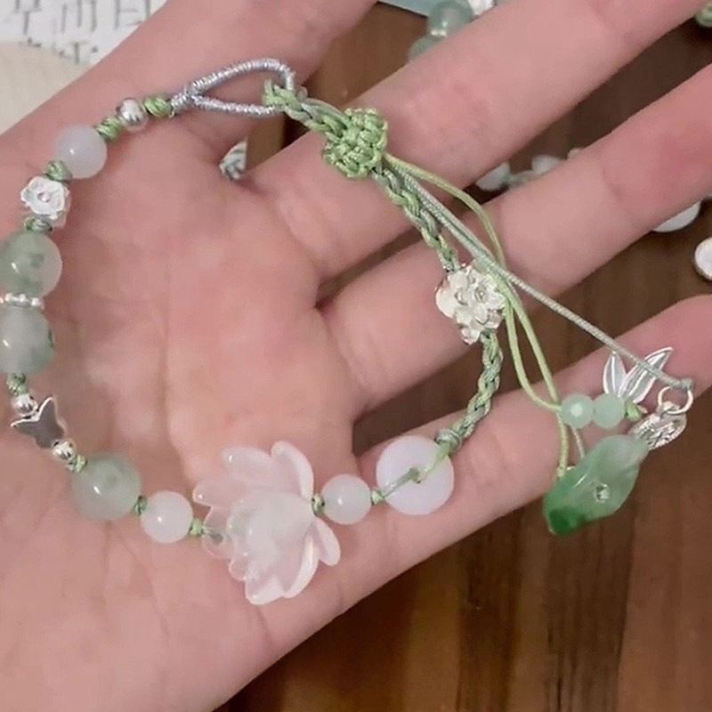 Brățară geometrică unisex, handmade, materiale mixte, stil nou chinezesc-retro