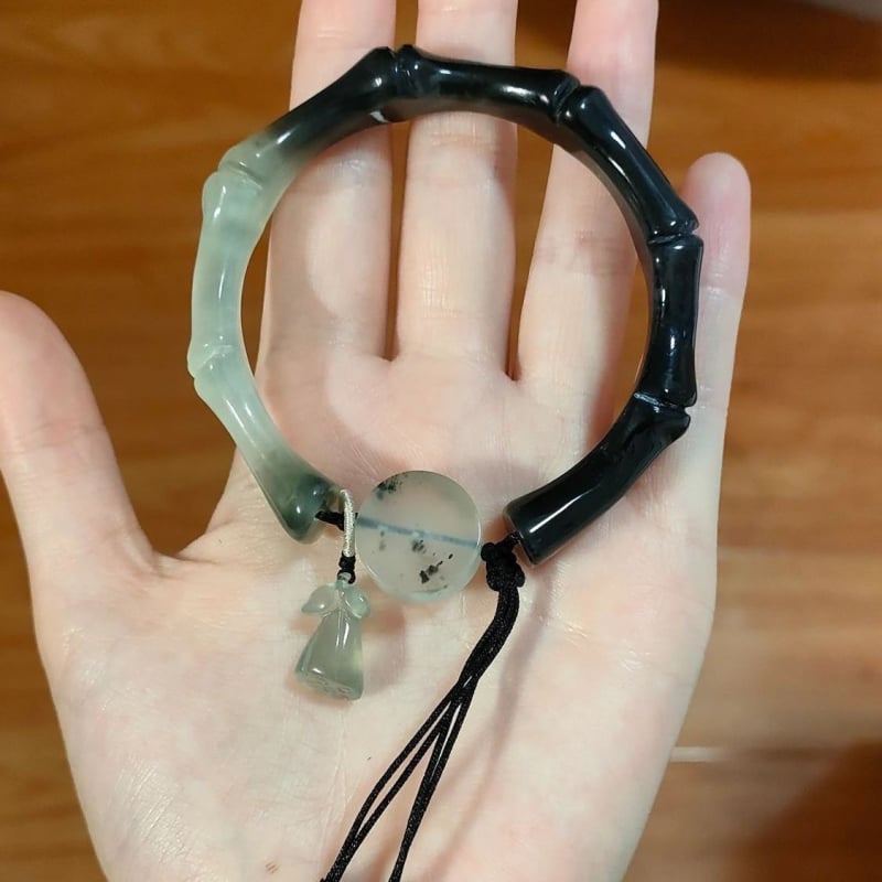 Brățară geometrică unisex, handmade, materiale mixte, stil nou chinezesc-retro