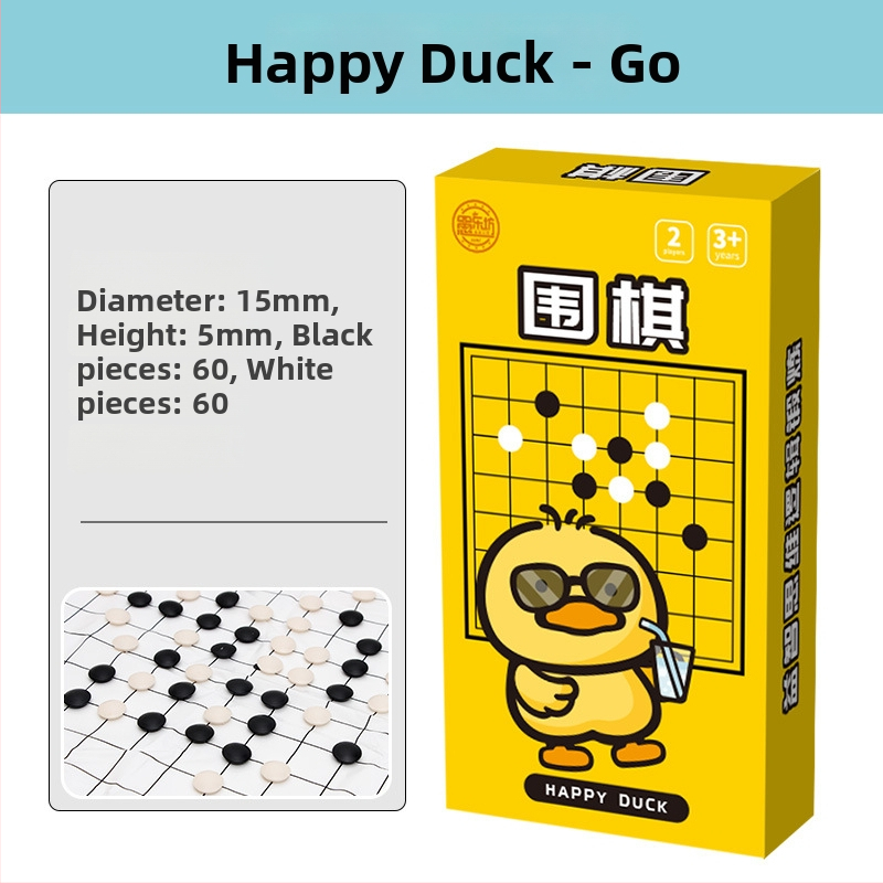 Višestruki stolni set igara: Go, Gomoku, Kinesko šah, Dama, Letajuće šahovske igre; Materijal: plastika; Marka: Yulefang; Dobna skupina: 4-14 godina; Uključuje pet igara