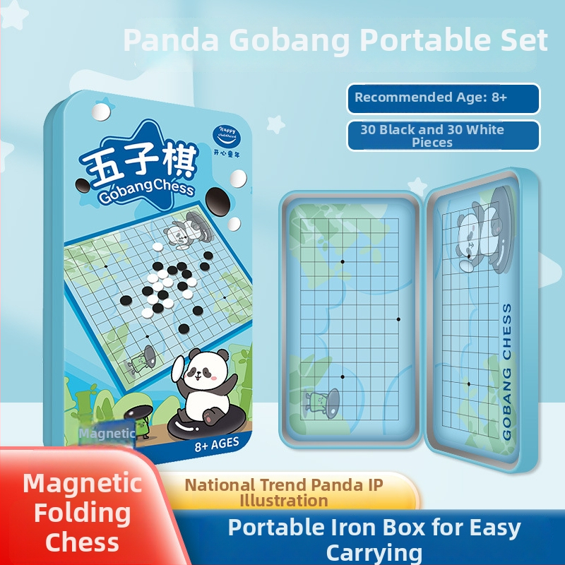 Višestruki stolni set igara: Go, Gomoku, Kinesko šah, Dama, Letajuće šahovske igre; Materijal: plastika; Marka: Yulefang; Dobna skupina: 4-14 godina; Uključuje pet igara