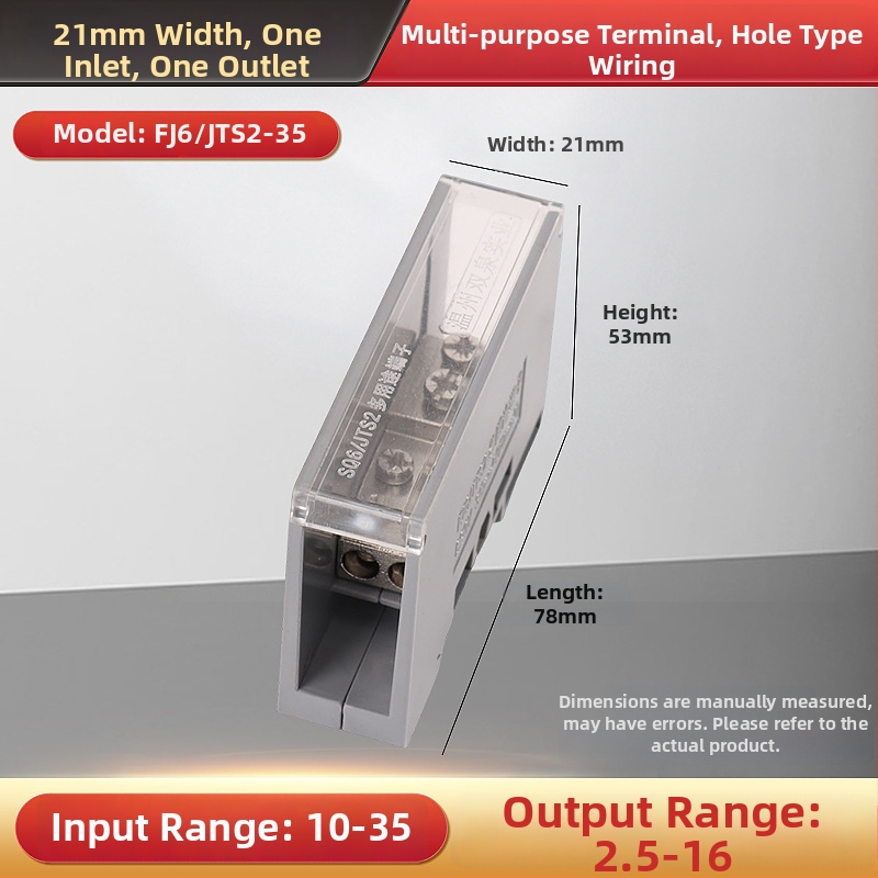 Sq6/Jts2 séria rozvádzačová krabička, jeden vstup, viac výstupov, izolovaný kryt