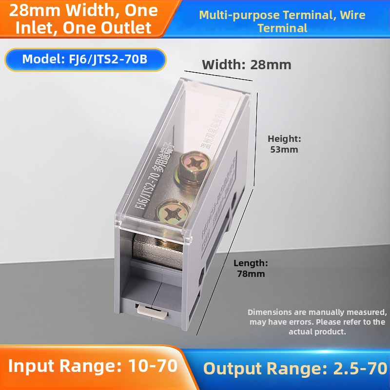 Sq6/Jts2 séria rozvádzačová krabička, jeden vstup, viac výstupov, izolovaný kryt