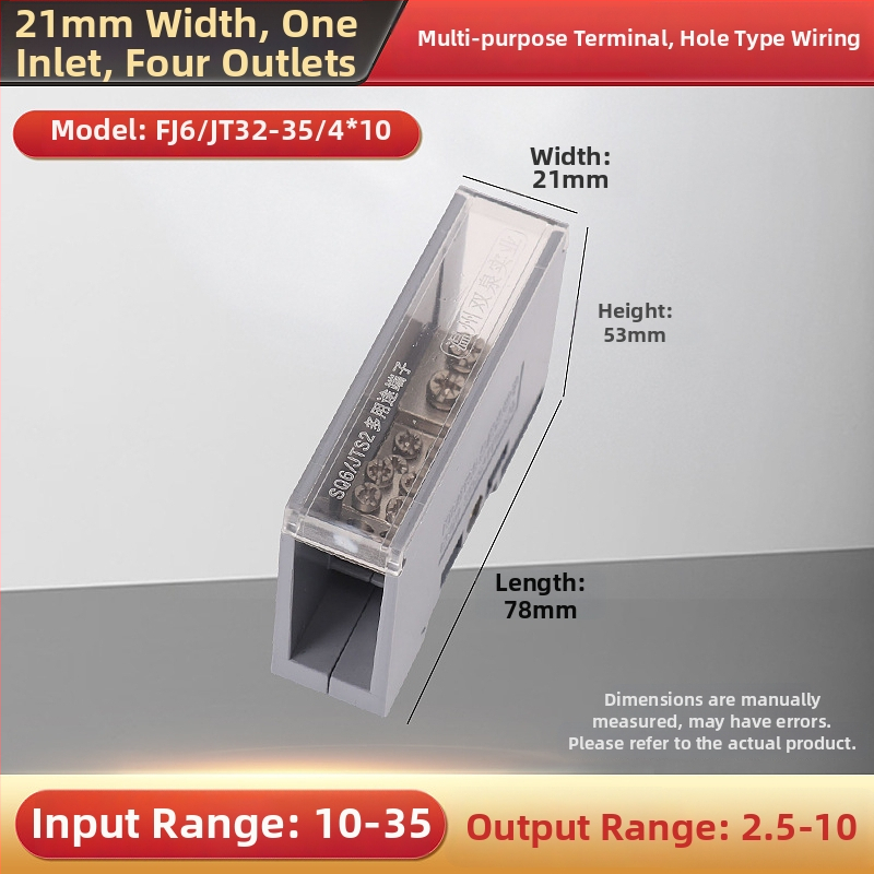 Sq6/Jts2 séria rozvádzačová krabička, jeden vstup, viac výstupov, izolovaný kryt