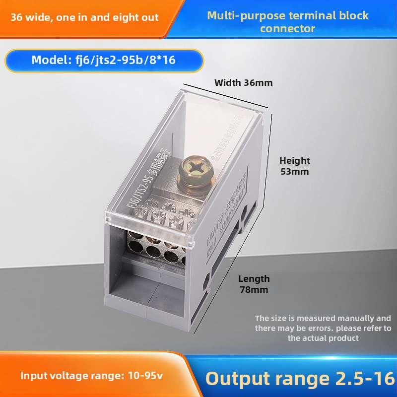 Sq6/Jts2 séria rozvádzačová krabička, jeden vstup, viac výstupov, izolovaný kryt