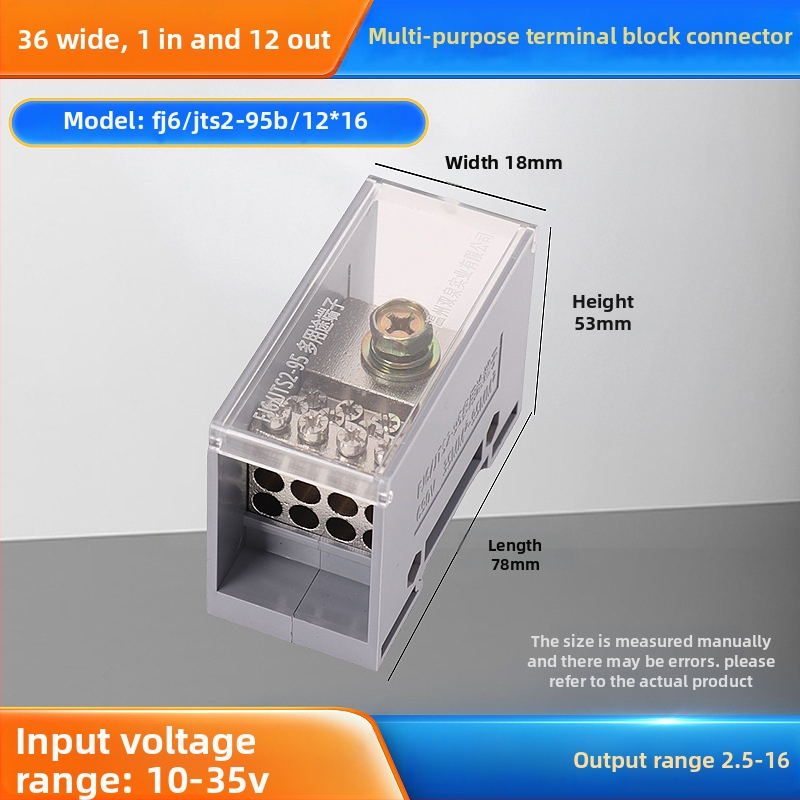 Sq6/Jts2 séria rozvádzačová krabička, jeden vstup, viac výstupov, izolovaný kryt