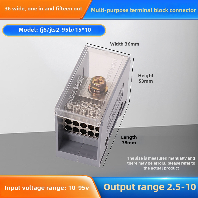 Sq6/Jts2 séria rozvádzačová krabička, jeden vstup, viac výstupov, izolovaný kryt