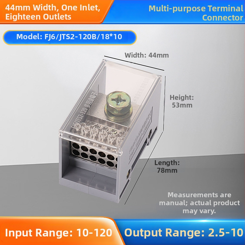Sq6/Jts2 séria rozvádzačová krabička, jeden vstup, viac výstupov, izolovaný kryt