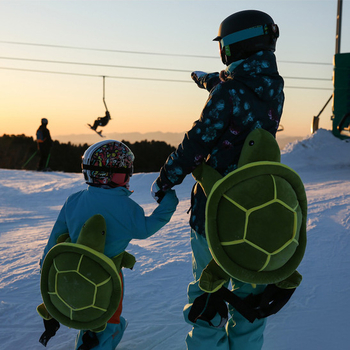 ARCTIC QUEEN Set de protecție pentru schi – protecții talie și genunchi, poliester, pentru schi pe gheață și zăpadă, adulți și copii