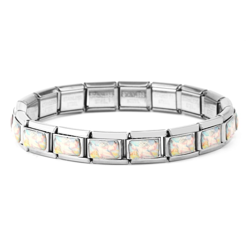 Brățară cu pisică desen animat | oțel inoxidabil • făcut manual • unisex, design original • formă de animal