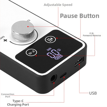 Τρίμερ νυχιών V5, επαναφορτιζόμενος φορητός πολυλειτουργικός εργαλείο περιποίησης νυχιών για γυάλισμα και αφαίρεση βερνικιού