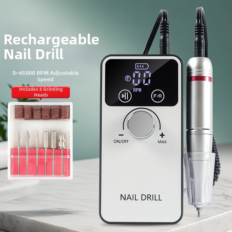 Τρίμερ νυχιών V5, επαναφορτιζόμενος φορητός πολυλειτουργικός εργαλείο περιποίησης νυχιών για γυάλισμα και αφαίρεση βερνικιού